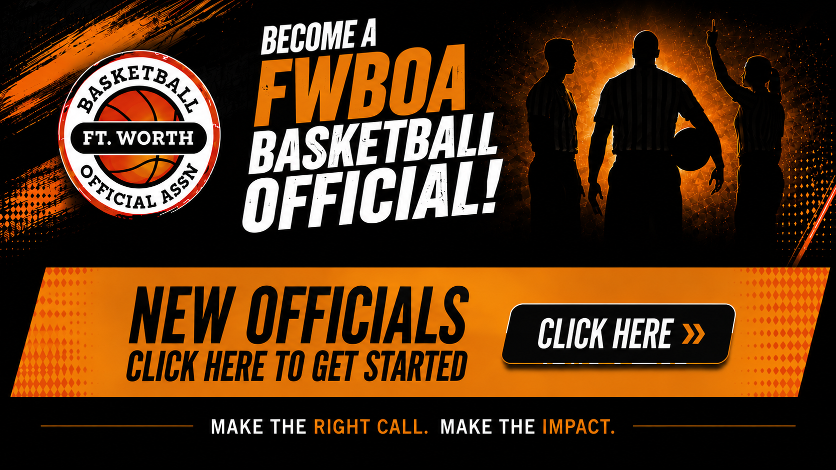 Become a FWBOA Basketball Official